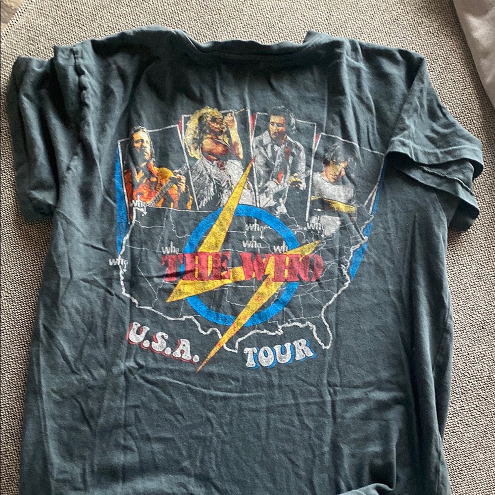 Daydreamer The Who Gray Band Tee Short Sleeve Tee Amazing soft Cotton Women sz M